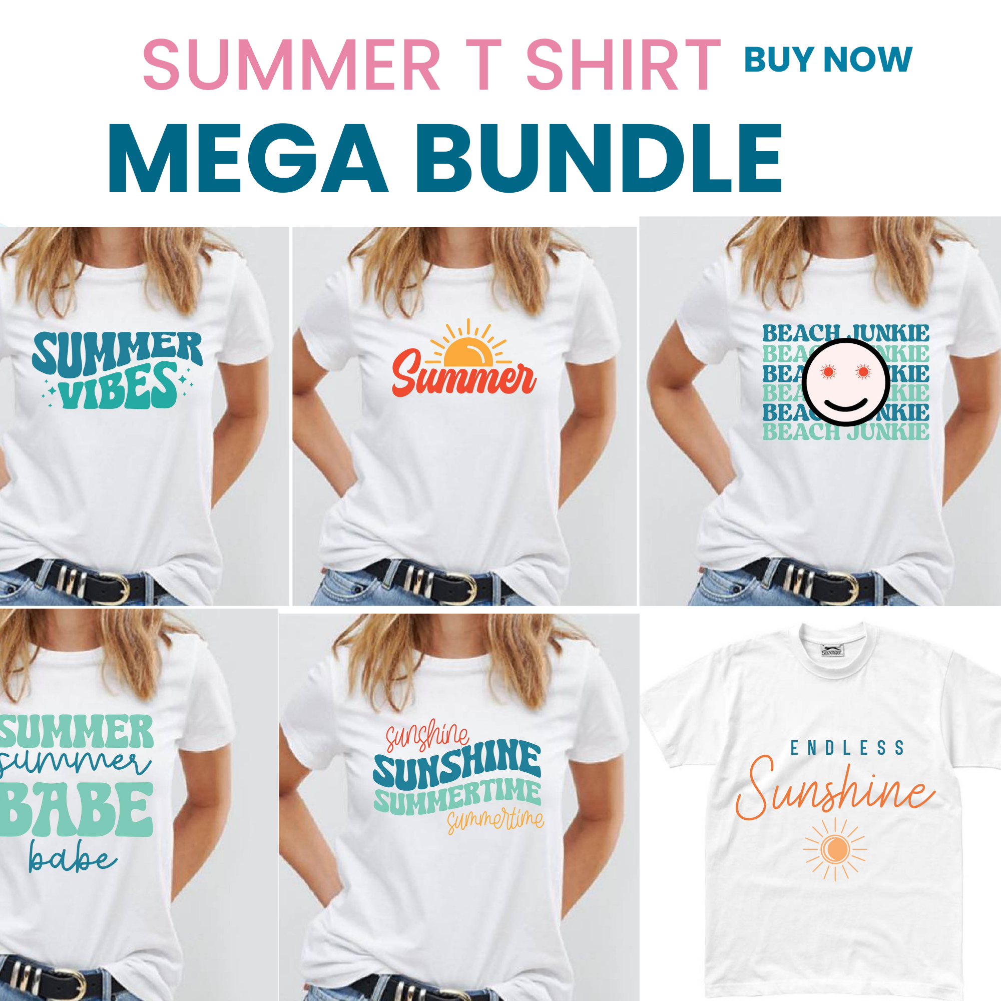 25 Retro Summer Svg Png Bundle